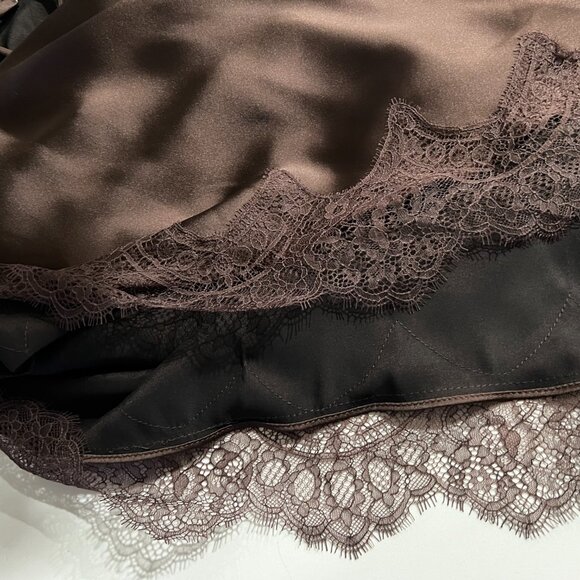 NWT Zara Satin Effect Lace Dress - Picture 13 of 15